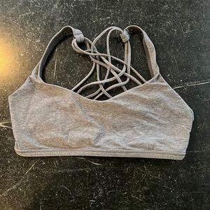 Lululemon Gray Free To Be Wild Sports Bra - Size 8
